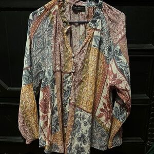 Lane Bryant Patchwork Blouse - size 22/24